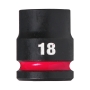 DOUILLE SHOCKWAVE 1/2 HEX COURTE 18 MM