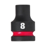 DOUILLE SHOCKWAVE 1/2 HEX COURTE 8 MM -