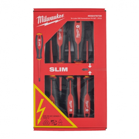 COFFRET 7PCS TOURNEVIS TRILOBE VDE PH -