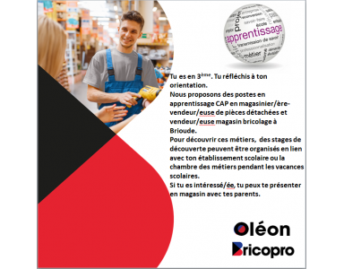 APPRENTISSAGE OLEON